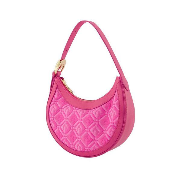 Marine Serre Moon Diamant Regenerated Eclips Mini Hobo Bag - - Pink - Zamak - Picture 2 of 4